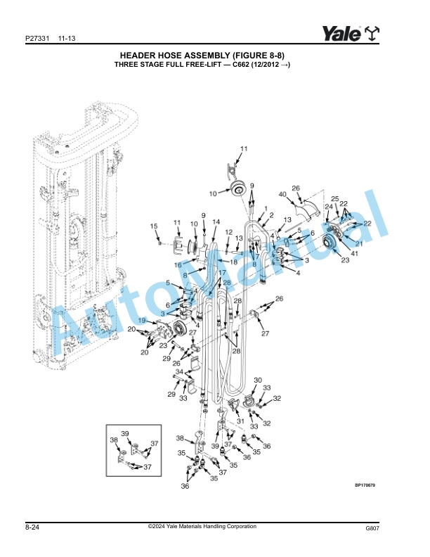 Yale G807 ERP030VT, ERP035VT, ERP040VT Parts Manual 524308693 3 Yale G807 ERP030VT, ERP035VT, ERP040VT Parts Manual 524308693 - Image 3