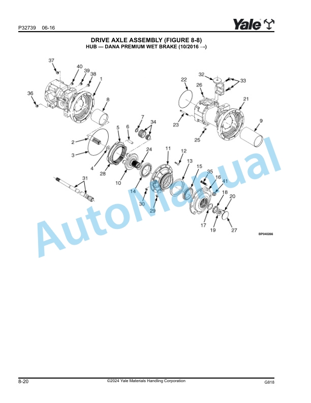 Yale G818 GLC080-120VX, GLC080-100VXBCS, GLC120SVX, GLC120VXPRS Parts Manual 550118393 2 Yale G818 GLC080-120VX, GLC080-100VXBCS, GLC120SVX, GLC120VXPRS Parts Manual 550118393 - Image 2