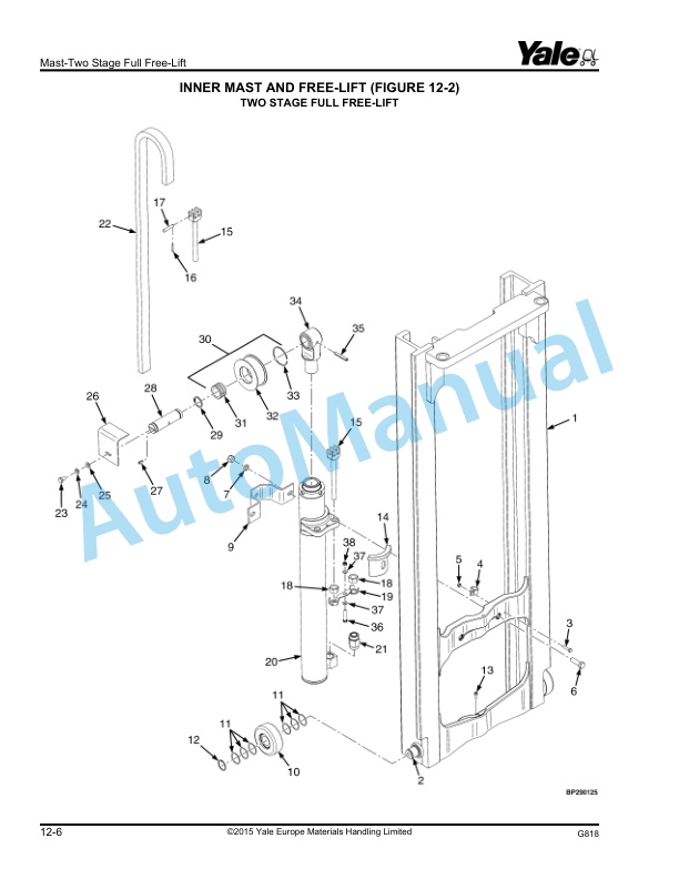 Yale G818 GLC40VX, GLC45VX, GLC55VX, GLC55SVX Parts Manual 550118396 4 Yale G818 GLC40VX, GLC45VX, GLC55VX, GLC55SVX Parts Manual 550118396 - Image 4