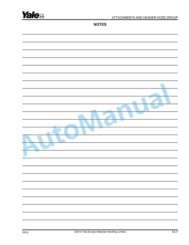 Yale G818 GLC40VX, GLC45VX, GLC55VX, GLC55SVX Parts Manual 550118396 5 Yale G818 GLC40VX, GLC45VX, GLC55VX, GLC55SVX Parts Manual 550118396 - Image 5