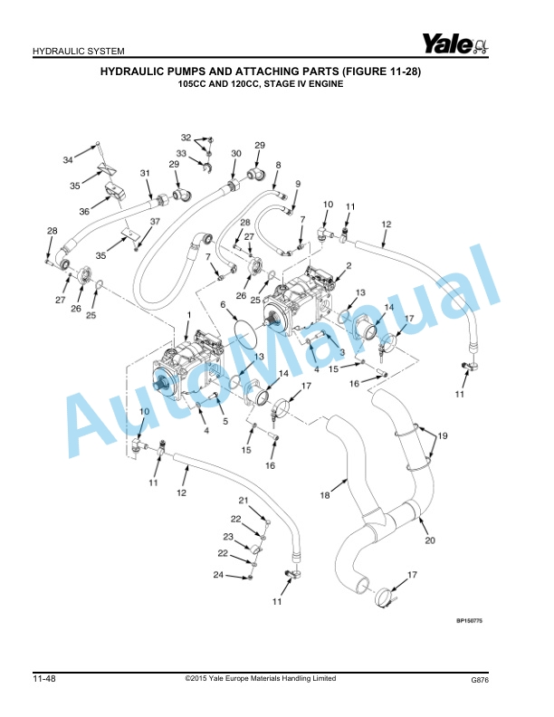 Yale G876 GDP80DC, GDP90DC, GDP100DC, GDP100DCS, GDP120DC Parts Manual 550123384 4 Yale G876 GDP80DC, GDP90DC, GDP100DC, GDP100DCS, GDP120DC Parts Manual 550123384 - Image 4