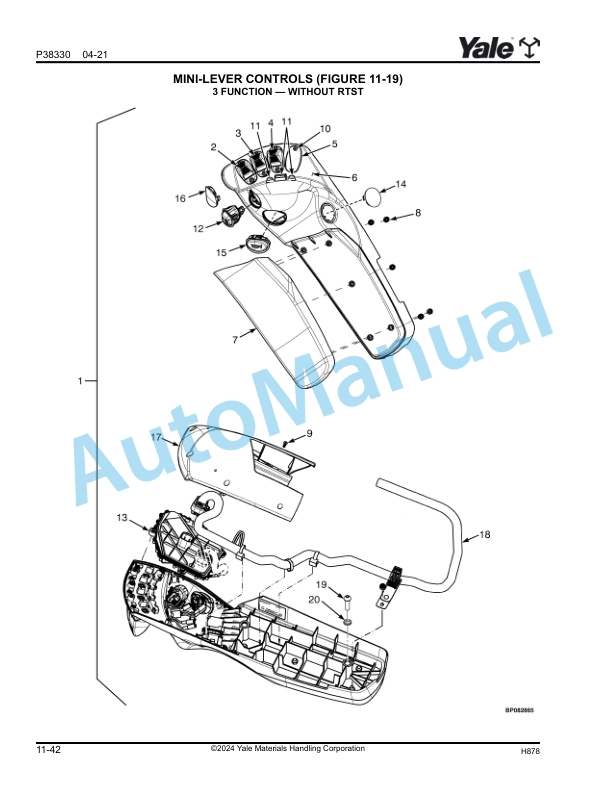 Yale H878 GP135VX, GLP135VX, GDP135VX, GP155VX, GP155SVX, GP170SVX Parts Manual 550256260 2 Yale H878 GP135VX, GLP135VX, GDP135VX, GP155VX, GP155SVX, GP170SVX Parts Manual 550256260 - Image 2
