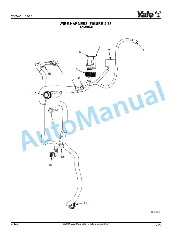 Yale J877 GDP300EF, GDP330EF, GDP360EF Parts Manual 550224590 2 Yale J877 GDP300EF, GDP330EF, GDP360EF Parts Manual 550224590 - Image 2