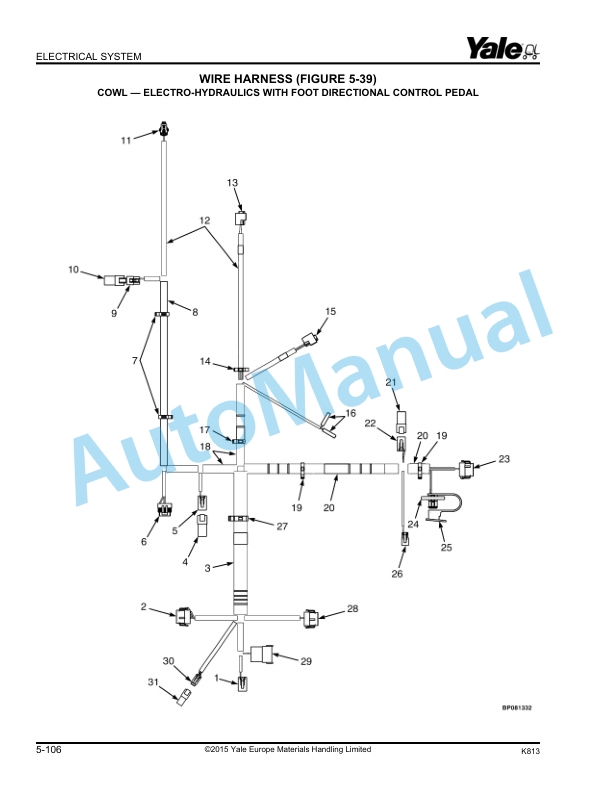 Yale K813 GLP-GDP40VX, GLP-GDP45VX, GLP-GDP50VX, GLP-GDP55VX Parts Manual 550118542 2 Yale K813 GLP-GDP40VX, GLP-GDP45VX, GLP-GDP50VX, GLP-GDP55VX Parts Manual 550118542 - Image 2