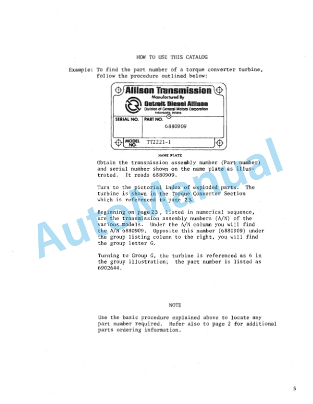 Yale TB087 O-K 1700-1900 Loader Parts Manual 2022989 4 Yale TB087 O-K 1700-1900 Loader Parts Manual 2022989-4