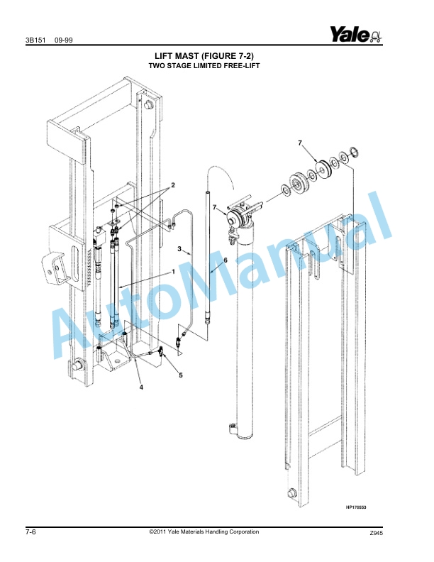 Yale Z945 ESC030-050ZA Parts Manual 520371644 2 Yale Z945 ESC030-050ZA Parts Manual 520371644 - Image 2