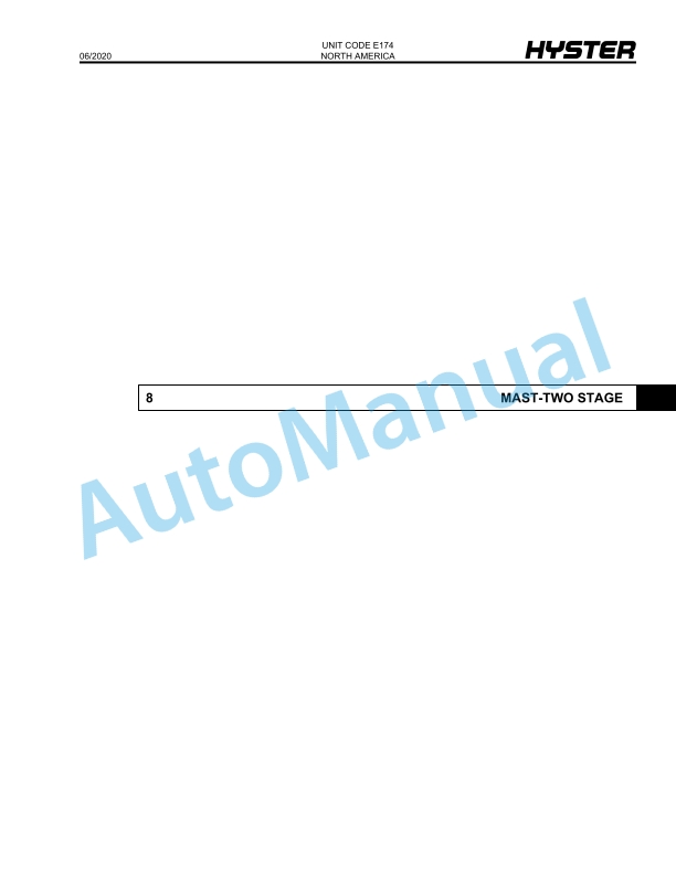 Hyster 3000 lb. Capacity R30XMS3 (E174) Parts Manual 3 Hyster 3000 lb. Capacity R30XMS3 (E174) Parts Manual - Image 3