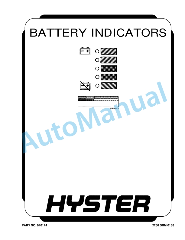 Hyster Battery Indicators Maintenance And Repair