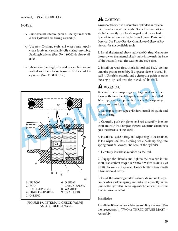 Hyster C019 (H13.00-16.00XL) Parts Manual 5 Hyster C019 (H13.00-16.00XL) Parts Manual - Image 5