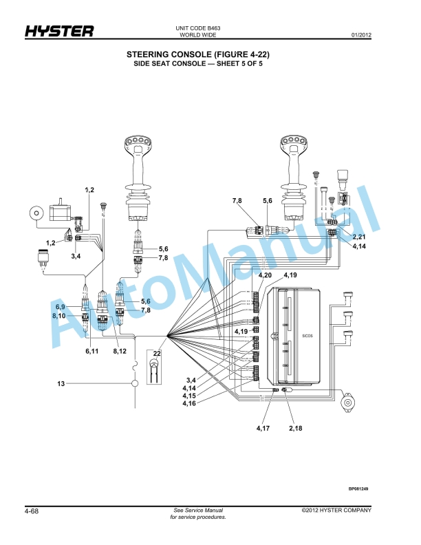 Hyster C1.0-C1.3-C1.3 LWB (B463) Parts Manual 3 Hyster C1.0-C1.3-C1.3 LWB (B463) Parts Manual - Image 3
