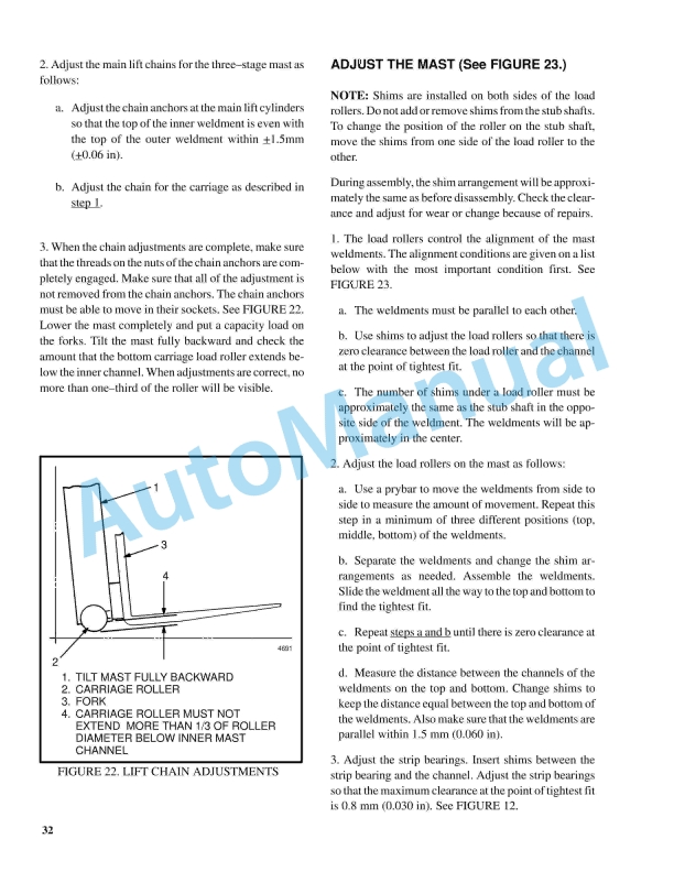 Hyster D160 (J1.60-2.00XMT) Service Manual 5 Hyster D160 (J1.60-2.00XMT) Service Manual - Image 5