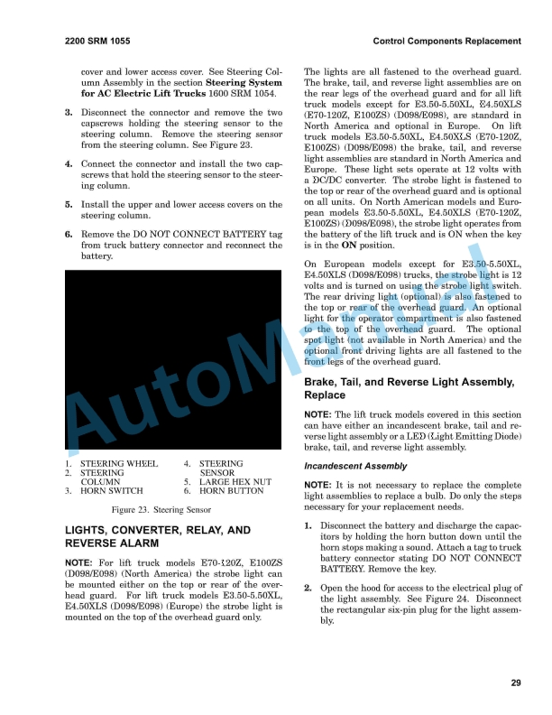 Hyster E-J1.25-1.75XL to V30ZMD Maintenance And Repair 4 Hyster E-J1.25-1.75XL to V30ZMD Maintenance And Repair - Image 4