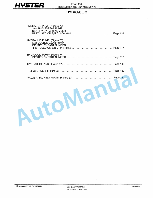 Hyster E25-30-35XM, E40XMS (D114) Electric Parts Manual 2 Hyster E25-30-35XM, E40XMS (D114) Electric Parts Manual-2