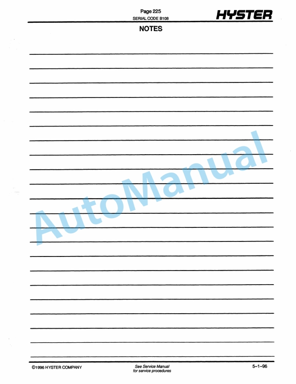 Hyster E30-40-50B, E60BS (E108) Electric Parts Manual 4 Hyster E30-40-50B, E60BS (E108) Electric Parts Manual-4