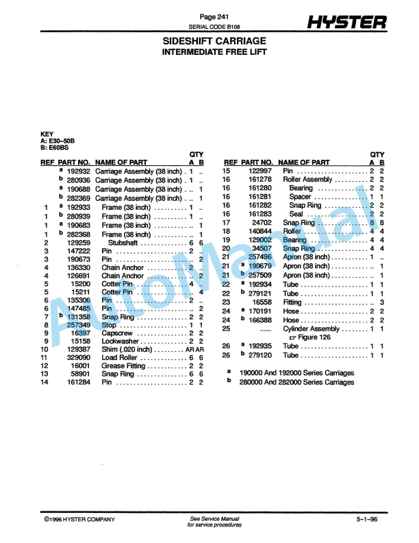 Hyster E30-40-50B, E60BS (E108) Electric Parts Manual 5 Hyster E30-40-50B, E60BS (E108) Electric Parts Manual-5