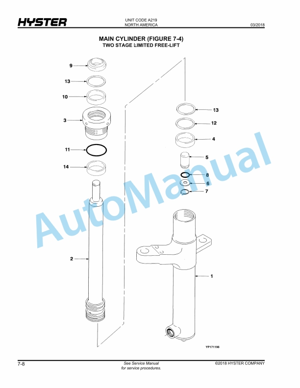 Hyster E30-40HSD (A219) Parts Manual 2 Hyster E30-40HSD (A219) Parts Manual - Image 2