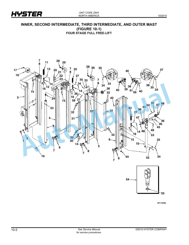 Hyster E30FR-50FR, E30FR-24 (Z943) Parts Manual 5 Hyster E30FR-50FR, E30FR-24 (Z943) Parts Manual - Image 5