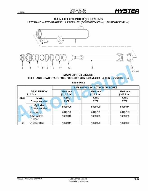Hyster E45-65XM2 (F108) Electric Parts Manual 3 Hyster E45-65XM2 (F108) Electric Parts Manual - Image 3