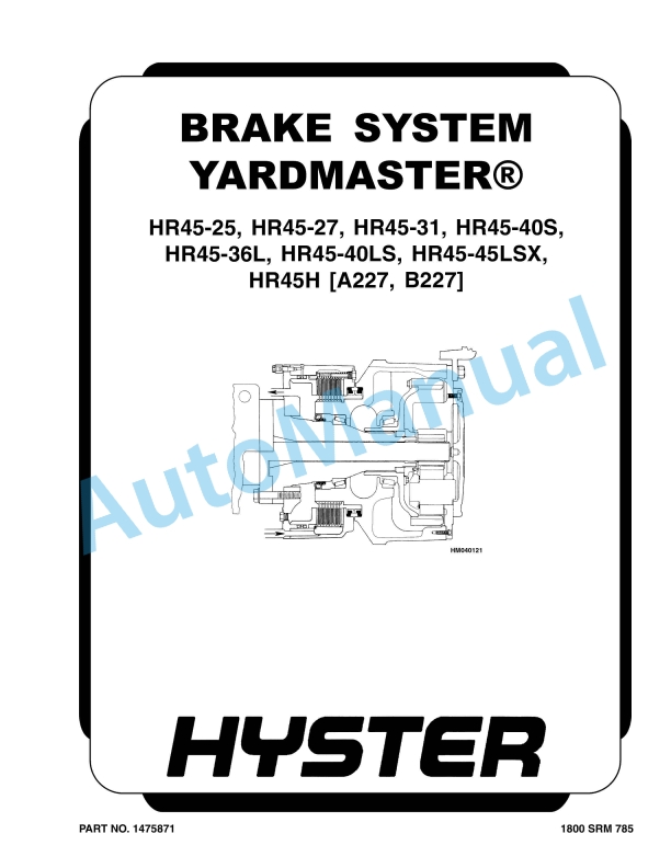Hyster Four-Speed Powershift Transmission Description And Operation (HR 36000) Maintenance And Repair 4 Hyster Four-Speed Powershift Transmission Description And Operation (HR 36000) Maintenance And Repair - Image 4