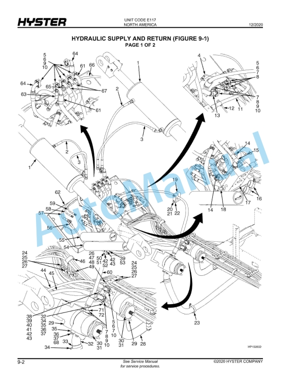 Hyster H1050HD-CH, H1150HD-CH (E117) Challenger Parts Manual 4 Hyster H1050HD-CH, H1150HD-CH (E117) Challenger Parts Manual - Image 4