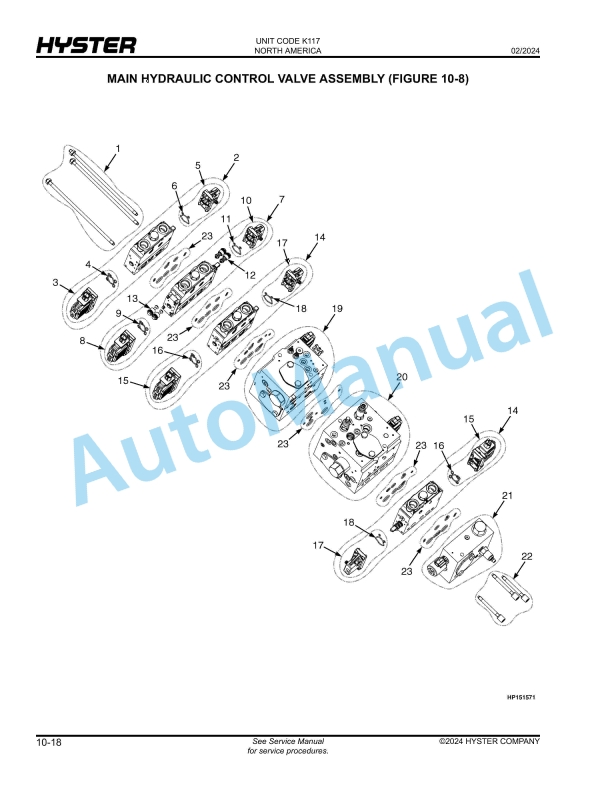Hyster H1050XD-CH, H1150XD-CH (K117) Parts Manual 4 Hyster H1050XD-CH, H1150XD-CH (K117) Parts Manual - Image 4