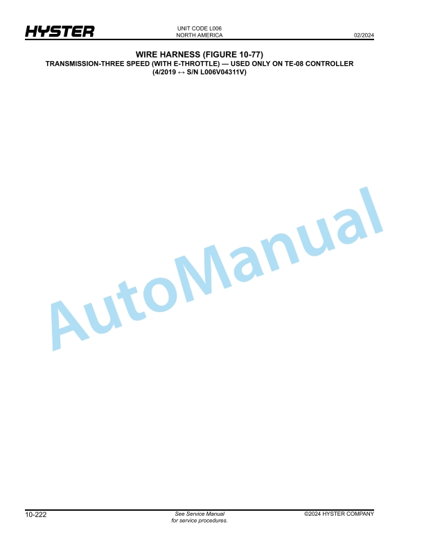 Hyster H135FT, H155FT (L006) Parts Manual 3 Hyster H135FT, H155FT (L006) Parts Manual - Image 3