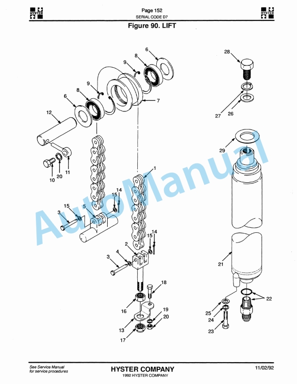 Hyster H165-280XL, H8.00-12.00XL (D7) Challenger Parts Manual 5 Hyster H165-280XL, H8.00-12.00XL (D7) Challenger Parts Manual-5