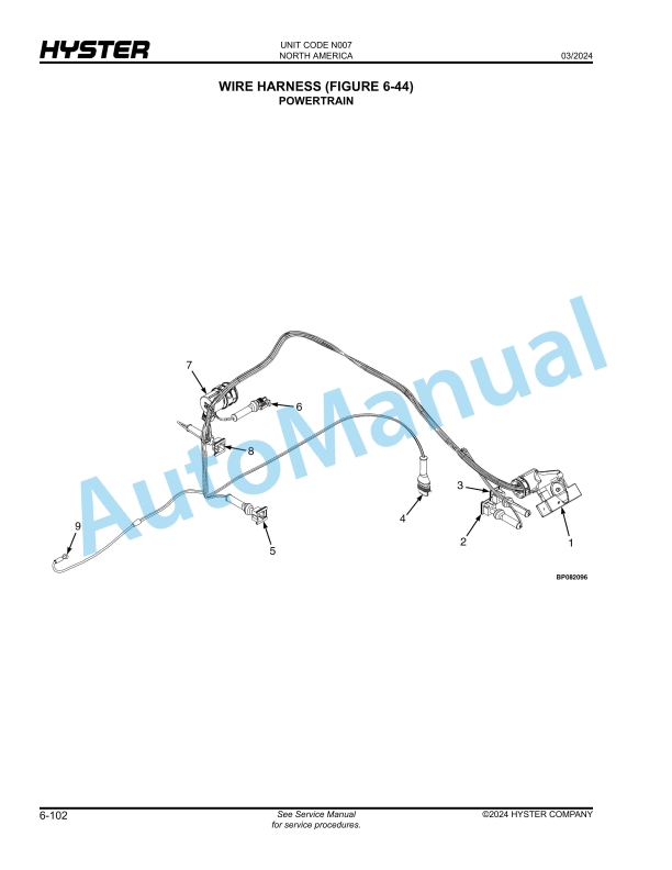 Hyster H190HD2, H210HD2, H230HD2, H230HDS2, H250HD2, H280HD2 (N007) Parts Manual 2 Hyster H190HD2, H210HD2, H230HD2, H230HDS2, H250HD2, H280HD2 (N007) Parts Manual - Image 2