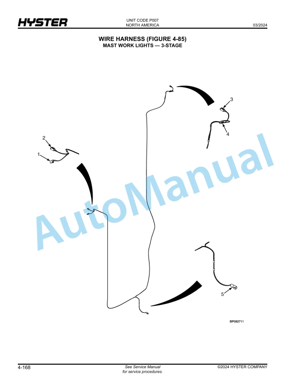 Hyster H190XD, H210XD, H230XD, H230XDS, H250XD, H280XD (P007) Parts Manual 2 Hyster H190XD, H210XD, H230XD, H230XDS, H250XD, H280XD (P007) Parts Manual - Image 2