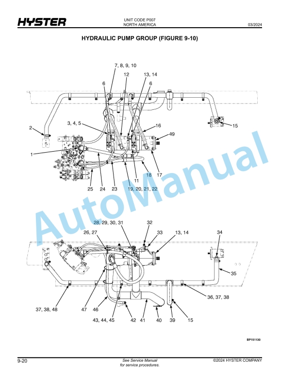 Hyster H190XD, H210XD, H230XD, H230XDS, H250XD, H280XD (P007) Parts Manual 3 Hyster H190XD, H210XD, H230XD, H230XDS, H250XD, H280XD (P007) Parts Manual - Image 3