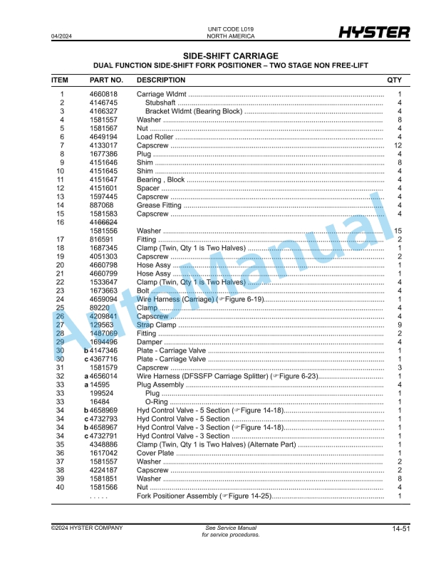 Hyster H300HD2, H330HD2, H360HD2, H360HD2-EC, H210-48HD2, H230-48HD2, H250-48HD2 (L019) Parts Manual 5 Hyster H300HD2, H330HD2, H360HD2, H360HD2-EC, H210-48HD2, H230-48HD2, H250-48HD2 (L019) Parts Manual - Image 5