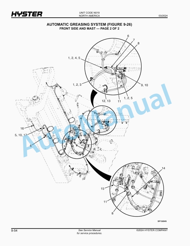 Hyster H300XD, H330XD, H360XD, H150XD-EC4, H210XD48, H230XD48, H250XD48 (N019) Parts Manual 3 Hyster H300XD, H330XD, H360XD, H150XD-EC4, H210XD48, H230XD48, H250XD48 (N019) Parts Manual - Image 3