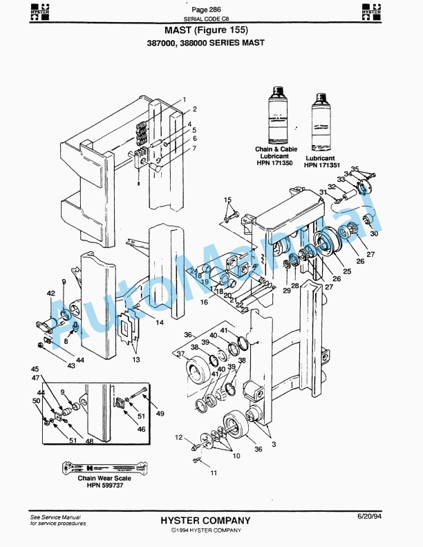 Hyster H360-370-400-420-460-470-510-520-550-580-620-650-700C (C8) Challenger Parts Manual 4 Hyster H360-370-400-420-460-470-510-520-550-580-620-650-700C (C8) Challenger Parts Manual-4