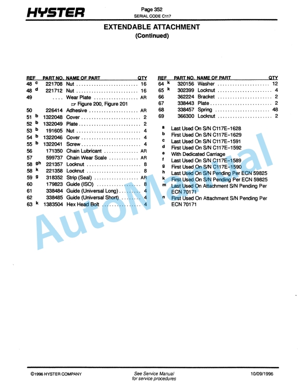 Hyster H36.00-40.00-44.00C, H48.00CH (C117) Challenger Parts Manual 5 Hyster H36.00-40.00-44.00C, H48.00CH (C117) Challenger Parts Manual-5