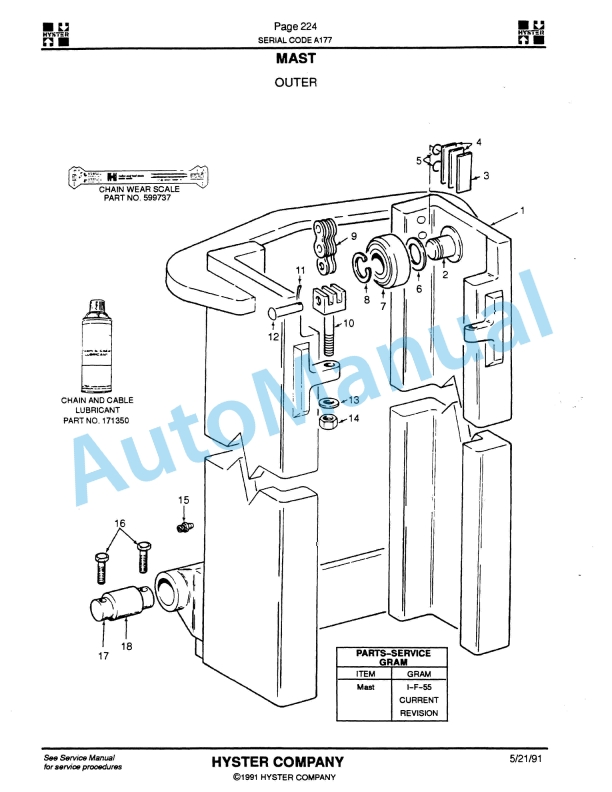 Hyster H40-50-60XL, H2.00-2.50-3.00XL (A177) Challenger Parts Manual 3 Hyster H40-50-60XL, H2.00-2.50-3.00XL (A177) Challenger Parts Manual-3