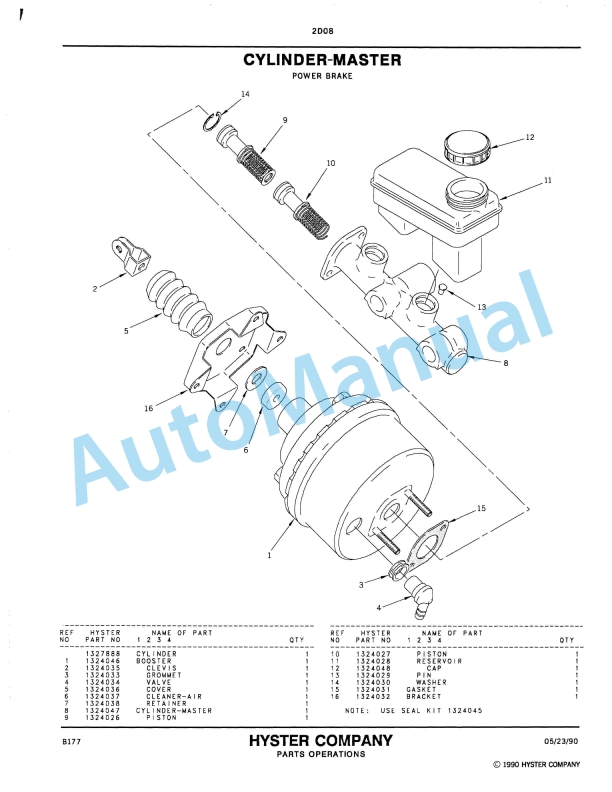 Hyster H40-50-60XL, H2.00-2.50-3.00XL (B177) Challenger Parts Manual 2 Hyster H40-50-60XL, H2.00-2.50-3.00XL (B177) Challenger Parts Manual-2