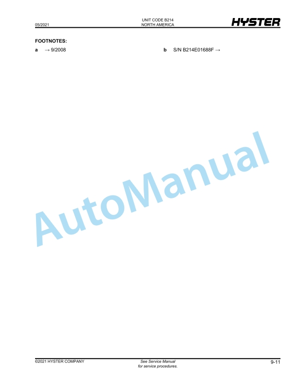 Hyster H400-500HD-EC (B214) Parts Manual 5 Hyster H400-500HD-EC (B214) Parts Manual - Image 5