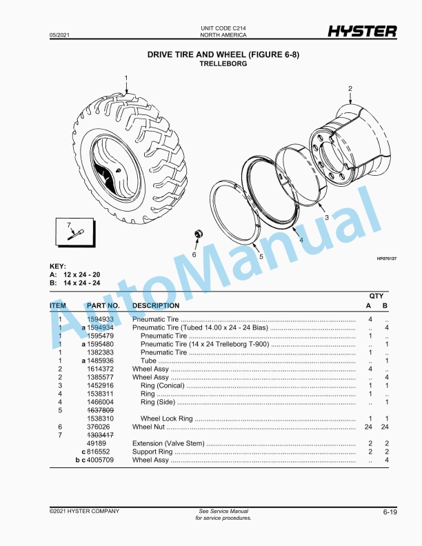 Hyster H400HD-EC, H450HD-EC, H450HDS-EC, H500HD-EC (C214) Parts Manual 4 Hyster H400HD-EC, H450HD-EC, H450HDS-EC, H500HD-EC (C214) Parts Manual - Image 4