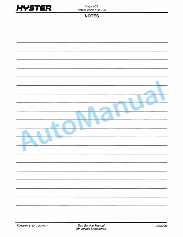 Hyster H45-50-55-60-65XM (D177) Challenger Parts Manual-5