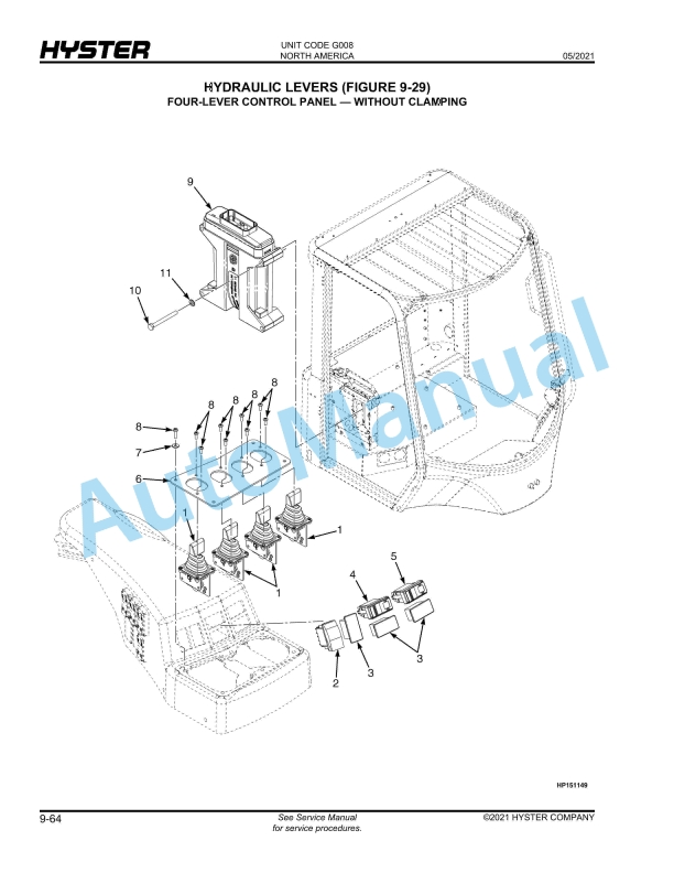 Hyster H550HD, H620HD, H650HD, H700HD, H550HDS, H650HDS, H700HDS (G008) Parts Manual 5 Hyster H550HD, H620HD, H650HD, H700HD, H550HDS, H650HDS, H700HDS (G008) Parts Manual - Image 5