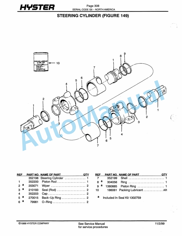 Hyster H70, 80, 90, 100, 110XL, H90XLS (G5) Challenger Parts Manual 3 Hyster H70, 80, 90, 100, 110XL, H90XLS (G5) Challenger Parts Manual-3