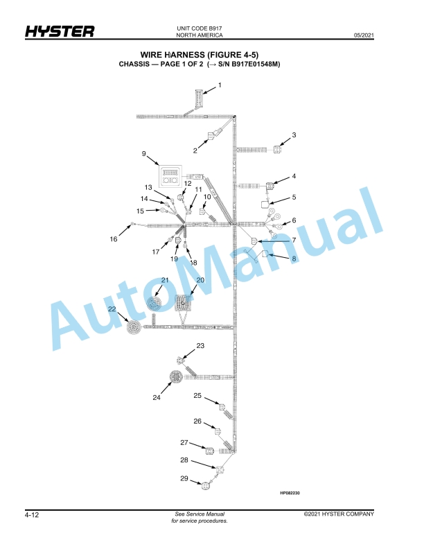 Hyster H800HDS, H900HD-HDS, H970HD-HDS, H1050HD-HDS (B917) Parts Manual 2 Hyster H800HDS, H900HD-HDS, H970HD-HDS, H1050HD-HDS (B917) Parts Manual - Image 2