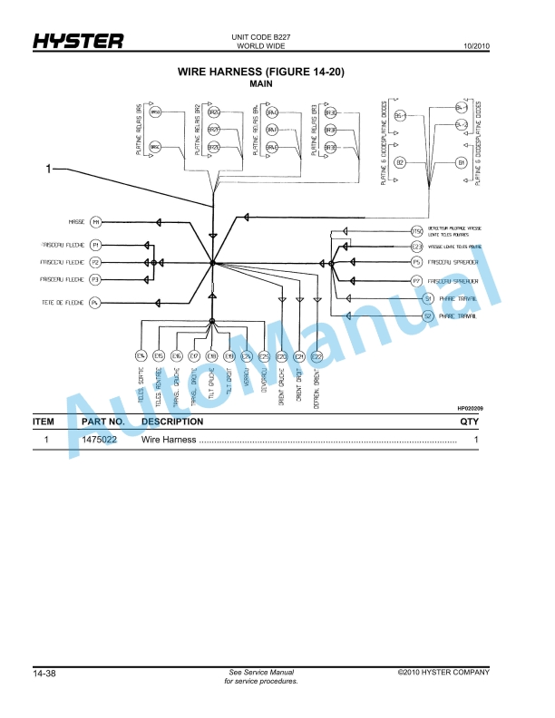 Hyster HR45-25, HR45-27, HR45-31, HR45-36L, HR45-40LS, HR45-40S, HR45-45LSX (B227) Parts Manual 5 Hyster HR45-25, HR45-27, HR45-31, HR45-36L, HR45-40LS, HR45-40S, HR45-45LSX (B227) Parts Manual - Image 5