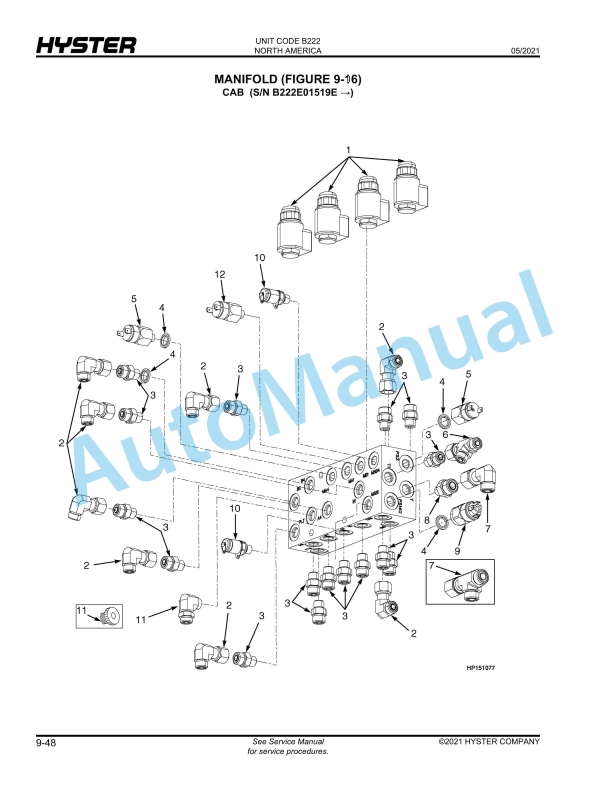 Hyster HR45-27, HR45-31, HR45-36, HR45-40, HR45-41S, HR45-41L, HR45-41LS (B222) Yard Master II Parts Manual 5 Hyster HR45-27, HR45-31, HR45-36, HR45-40, HR45-41S, HR45-41L, HR45-41LS (B222) Yard Master II Parts Manual - Image 5