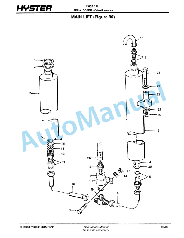 Hyster J25-35B, J30BS (B160) Electric Parts Manual-5