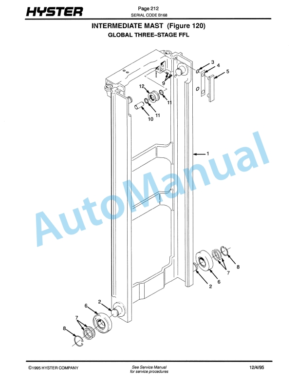 Hyster J40-50-60XL, J2.00-2.50-3.00XL (B168) Electric Parts Manual 3 Hyster J40-50-60XL, J2.00-2.50-3.00XL (B168) Electric Parts Manual-3