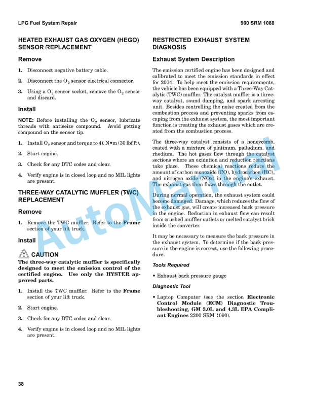Hyster M4-2.0G, M4-2.2G Mazda Engine Maintenance And Repair 4 Hyster M4-2.0G, M4-2.2G Mazda Engine Maintenance And Repair - Image 4