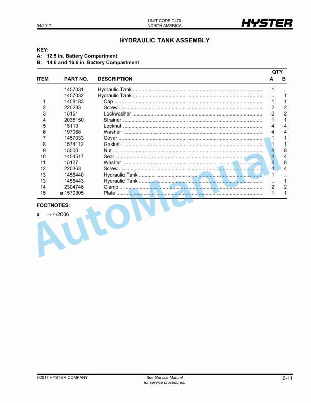 Hyster N25XMDR3, N30XMR3, N40XMR3 (C470), N50XMA3 (C471) Electric Parts Manual 2 Hyster N25XMDR3, N30XMR3, N40XMR3 (C470), N50XMA3 (C471) Electric Parts Manual - Image 2