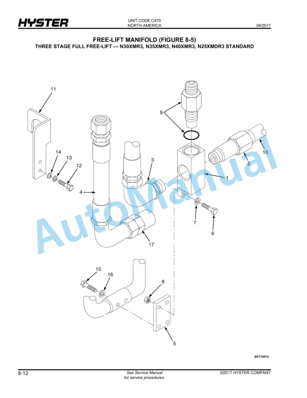 Hyster N25XMDR3, N30XMR3, N40XMR3 (C470), N50XMA3 (C471) Electric Parts Manual 3 Hyster N25XMDR3, N30XMR3, N40XMR3 (C470), N50XMA3 (C471) Electric Parts Manual - Image 3