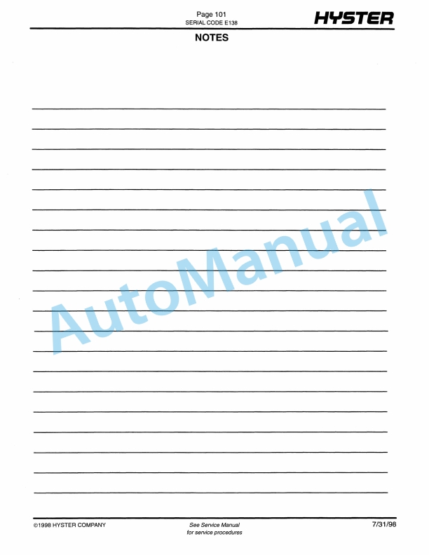 Hyster N30, 40, 45XMR, N25, 30XMDR, N50XMA (E138) Electric Parts Manual 3 Hyster N30, 40, 45XMR, N25, 30XMDR, N50XMA (E138) Electric Parts Manual-3